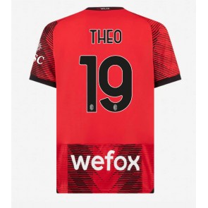 AC Milan Theo Hernandez #19 Domaci Dres 2023-24 Kratak Rukavima